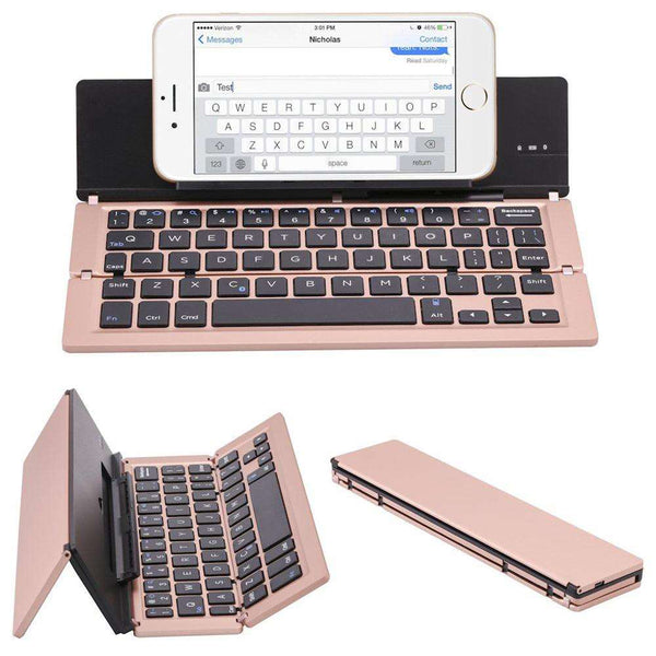 Folding ultra-thin Bluetooth keyboard crezy line