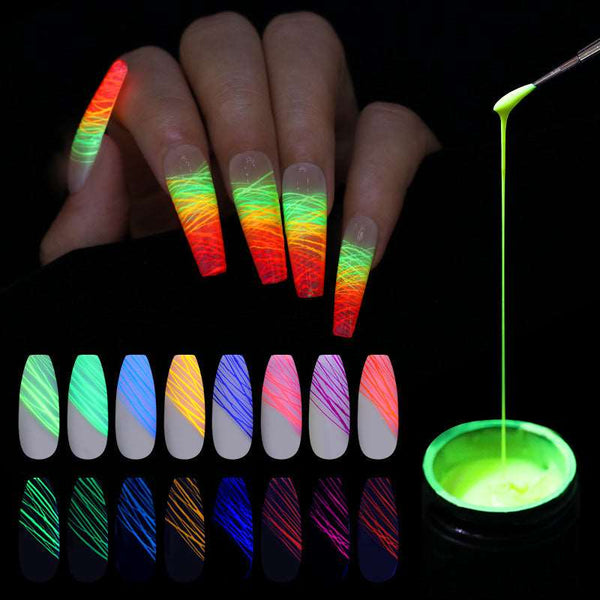 Manicure Luminous Nail Art Spider Gel UV Nail Polish | crezy line |