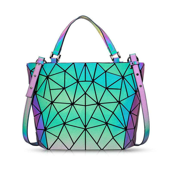 Geometric Splice Lady Hand Bag  |Crezy Line | High quality