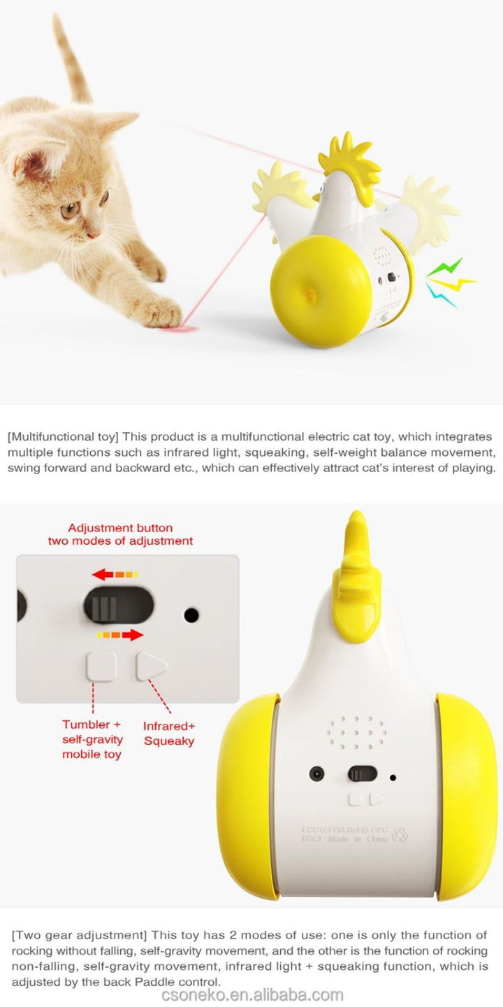 Electric Pet Sounding Laser Tumbler Toy |Crezy Line | High quality