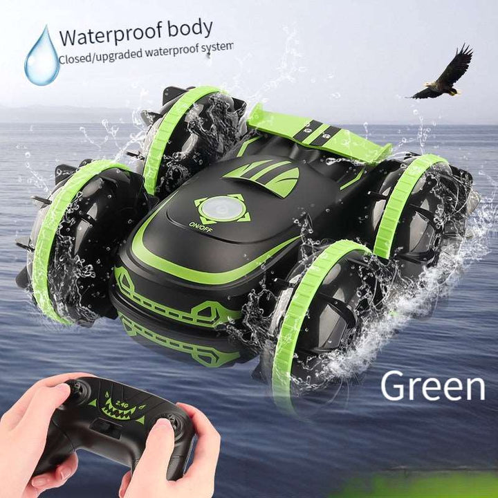 Kids Amphibious Racing Car Toy, green color |Crezy Line | High quality