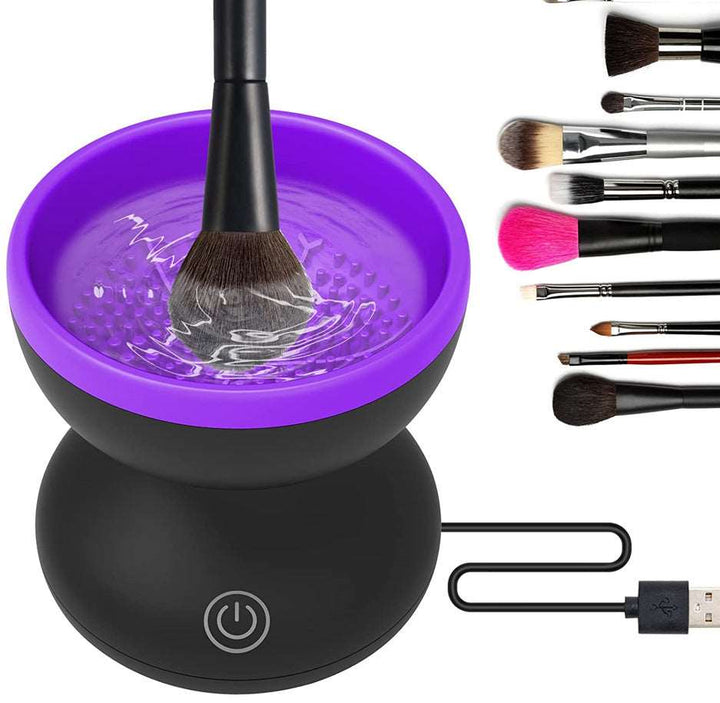 Automatic Cleaner powder makeup brush |Crezy Line | High quality