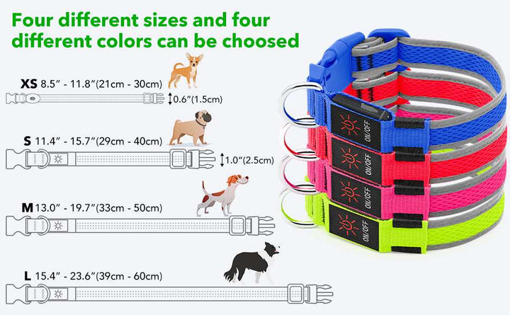 Flashing LED Pet Collars