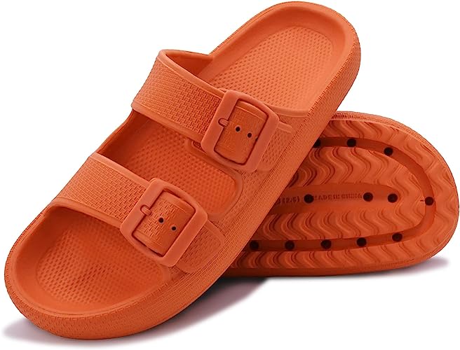 Fashion Belt Slippers  orange color |Crezy Line | High quality