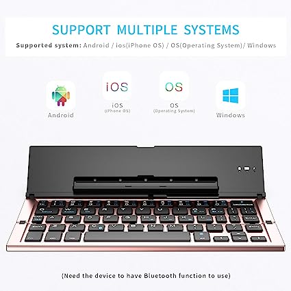 Folding ultra-thin Bluetooth keyboard crezy line