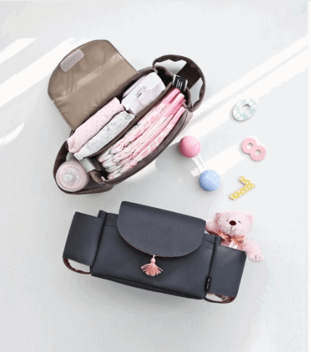 Baby Stroller Bag Organizer for Moms bag is a great choice for stroller organization and convenience. Perfect for holding diapers, bottles, wallets, and phones | Crezy Line |