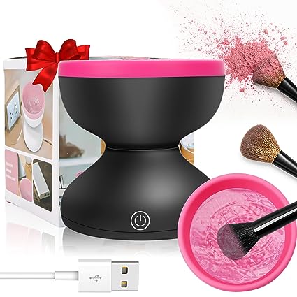 Automatic Cleaner powder makeup brush |Crezy Line | High quality