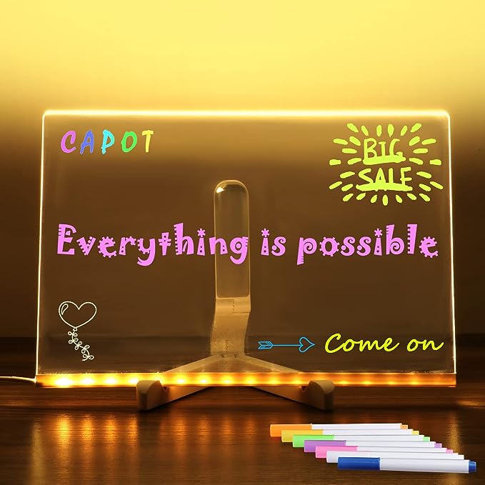 Children's Acrylic luminescent Writing Board | CREZY LINE |