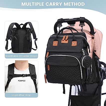 Large Capacity Mother Bed Baby Bag. Waterproof, spacious, and stylish - the perfect diaper bag for busy moms!| Crezy Line | High quality