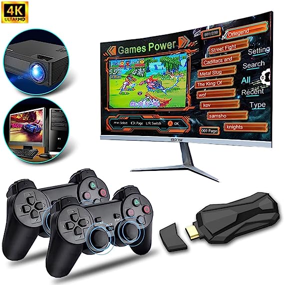 Doubles Wireless Game Machine Wireless Handheld, 10000+ Classic, 2.4G Wireless | crezy line | 