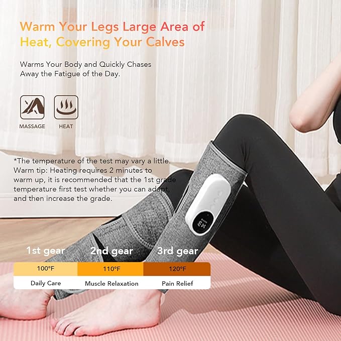 Leg Massager for Circulation and Pain Relief, Calf Air Compression |crezy line|