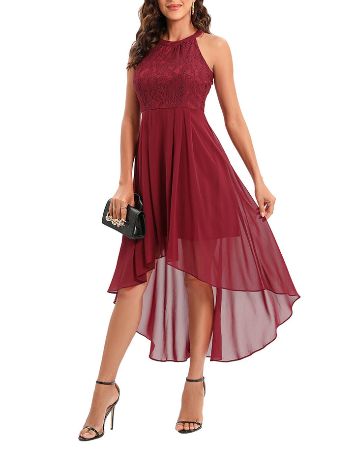 Lace Chiffon Swing Dress |Crezy Line | 