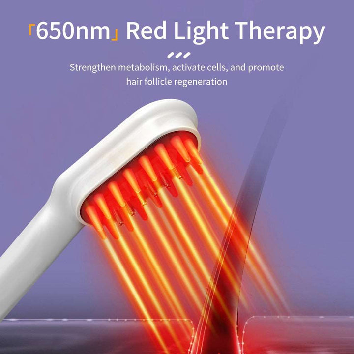 Electric Massage Comb For Hair Growth Red Blue Light