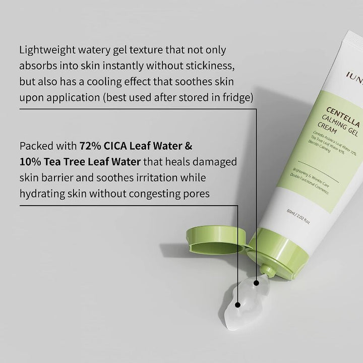 IUNIK Centella Calming Gel Cream |Crezy Line | High quality