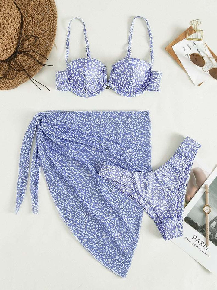 Floral Bikini Dress, 3-piece set |Crezy Line | 