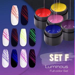 Manicure Luminous Nail Art Spider Gel UV Nail Polish | crezy line |