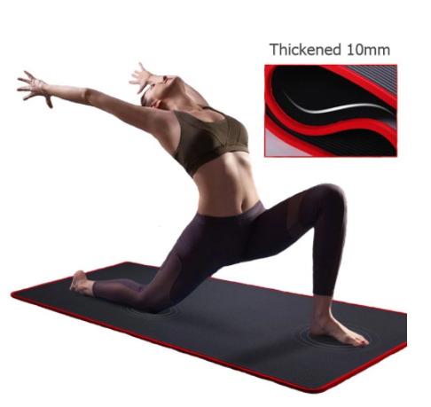 Yoga Mat For Beginners Fitness black color |Crezy Line | High quality