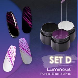 Manicure Luminous Nail Art Spider Gel UV Nail Polish | crezy line |