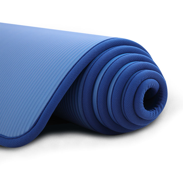 Yoga Mat For Beginners Fitness blue color |Crezy Line | High quality