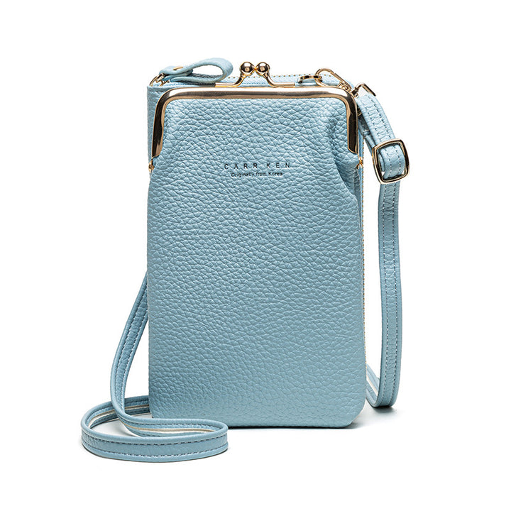 Women Phone Bag Pocket, light blue color  | Crezy Line |