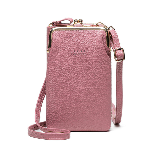 Women Phone Bag Pocket, pink color  | Crezy Line |