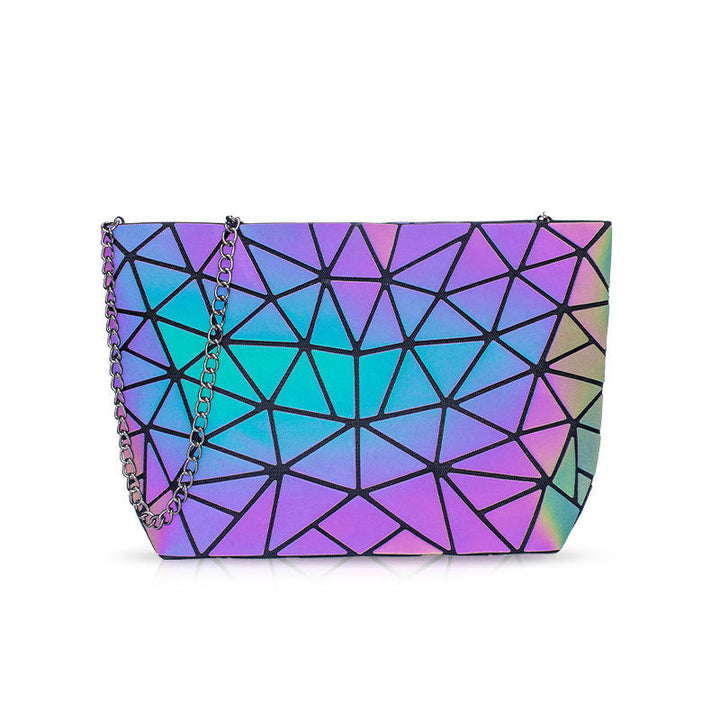 Geometric Splice Lady Hand Bag  |Crezy Line | High quality