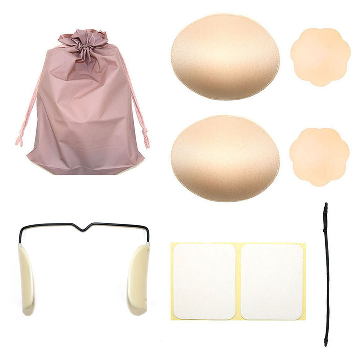 Women Shape Push-up Bra Stickers, Push up Frontless Bra Kit Wire | crezy line|