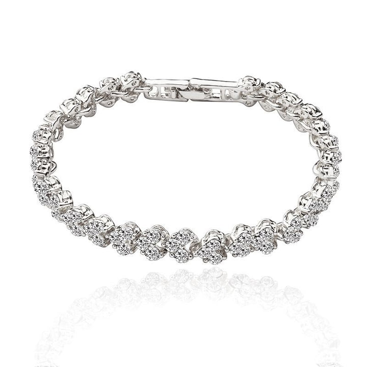 Roman Crystal Bracelet bright silver |Crezy Line |