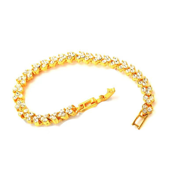 Roman Crystal Bracelet Imitation gold |Crezy Line |