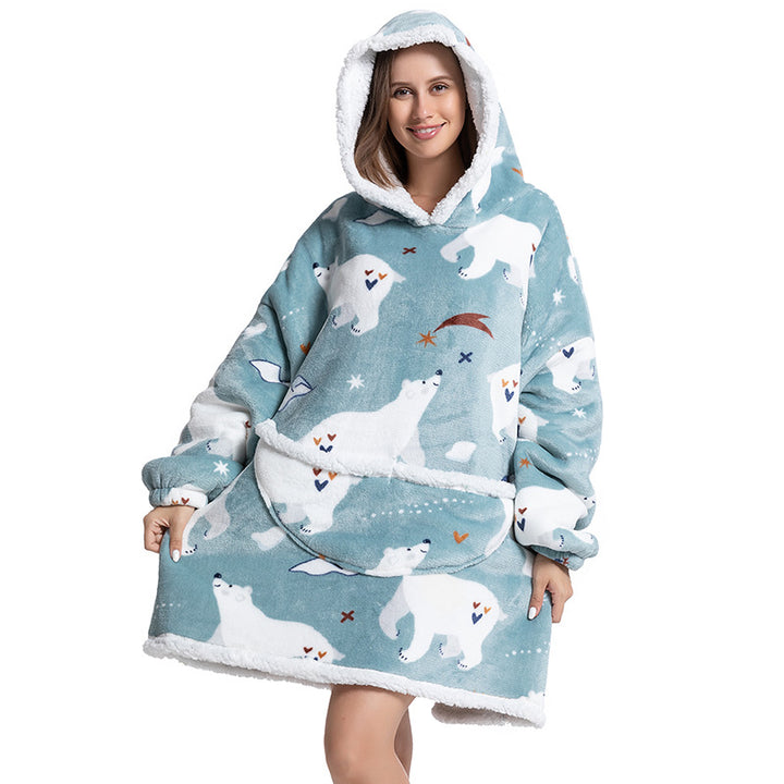 Warm Fleece Blanket Hoodie There's a design for everyone, so you can stay cozy while making a fashion statement.