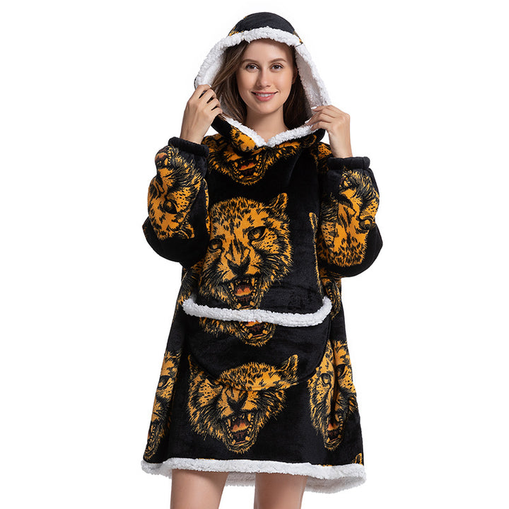 Warm Fleece Blanket Hoodie There's a design for everyone, so you can stay cozy while making a fashion statement.