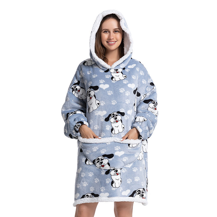 Warm Fleece Blanket Hoodie There's a design for everyone, so you can stay cozy while making a fashion statement.