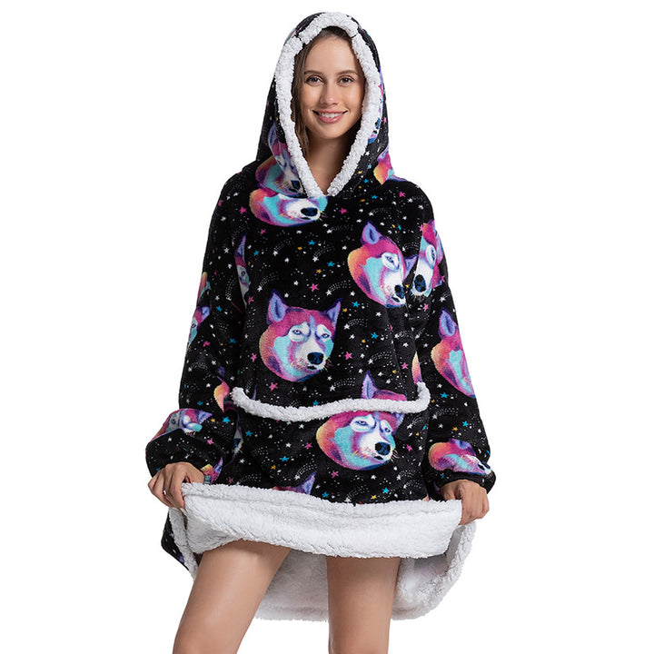 Warm Fleece Blanket Hoodie There's a design for everyone, so you can stay cozy while making a fashion statement.