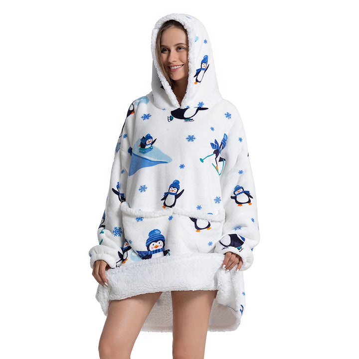 Warm Fleece Blanket Hoodie There's a design for everyone, so you can stay cozy while making a fashion statement.