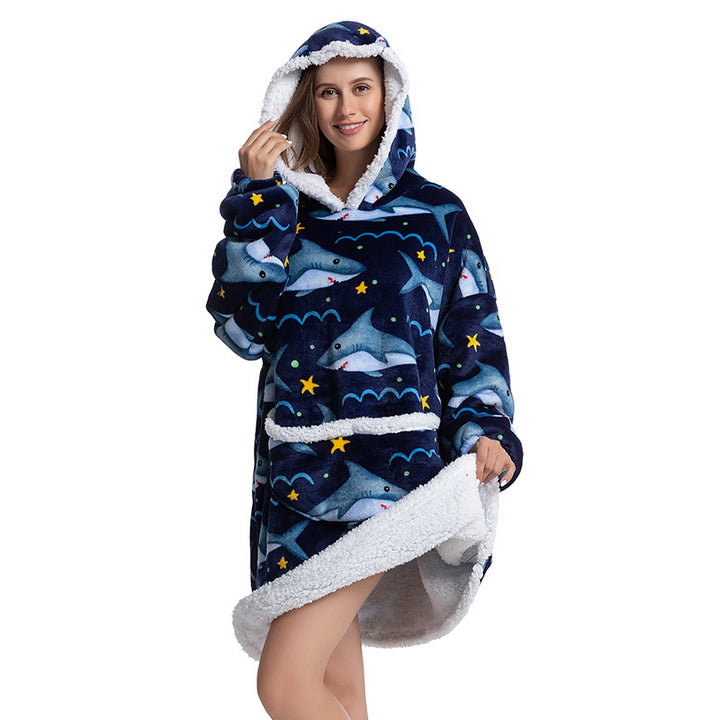 Warm Fleece Blanket Hoodie There's a design for everyone, so you can stay cozy while making a fashion statement.