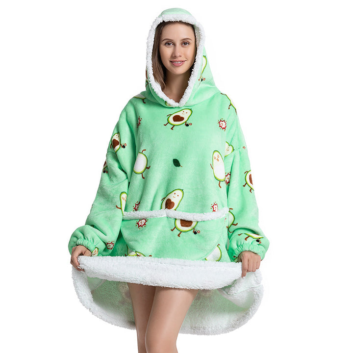 Warm Fleece Blanket Hoodie There's a design for everyone, so you can stay cozy while making a fashion statement.