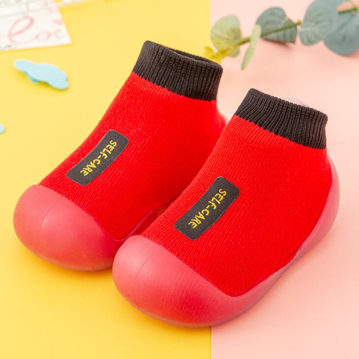 Non-Slip Shoes for Babies | Baby Toddler Shoes  Shoes Soft Bottom red color | crezy line|