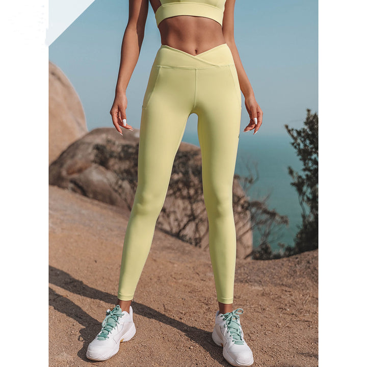 Shockproof Sports Women Stretch Tight Yoga Pants Running Fitness Suit | crezy line | high quality