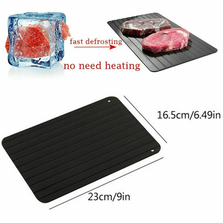 Fast Defrost Tray Fast Thaw Frozen Food Meat Fruit Quick Defrosting Plate Board Defrost Tray Thaw Master Kitchen Gadgets |Crezy Line|