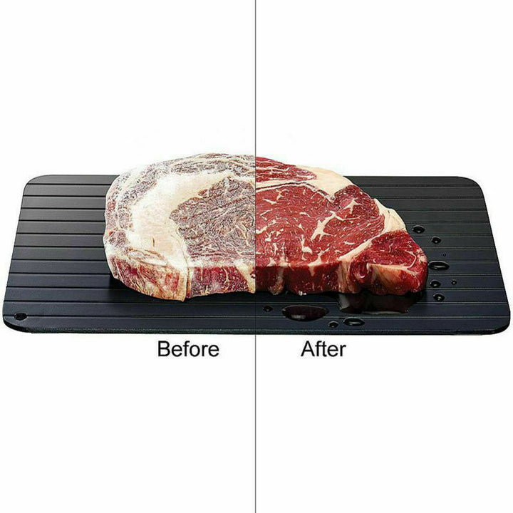 Fast Defrost Tray Fast Thaw Frozen Food Meat Fruit Quick Defrosting Plate Board Defrost Tray Thaw Master Kitchen Gadgets |Crezy Line|