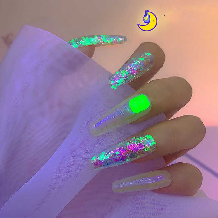 Nail Art Luminous Symphony Glitter Sequin Set |Crezy Line | 