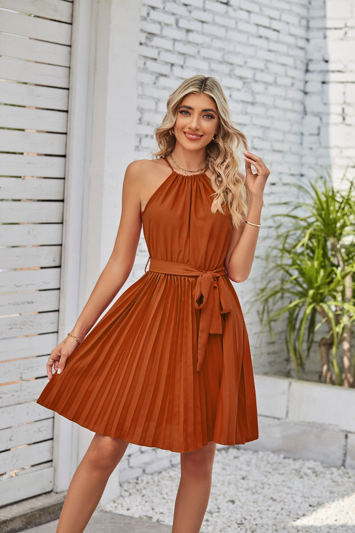 Dresses  Pleated Skirt crezy line