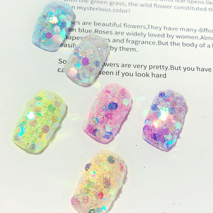 Nail Art Luminous Symphony Glitter Sequin Set |Crezy Line | 