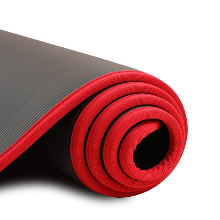 Yoga Mat For Beginners Fitness red color |Crezy Line | High quality